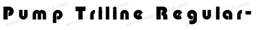 Pump Triline Regular字体转换